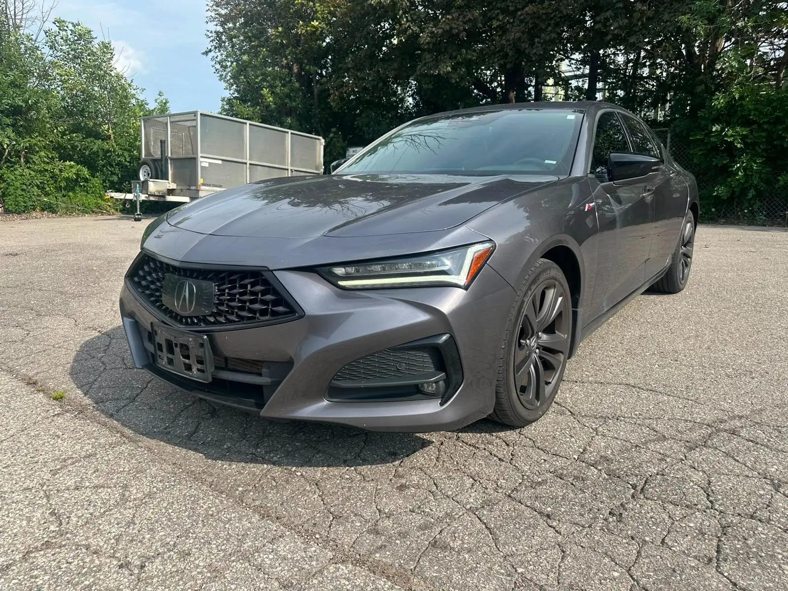 2021 Acura TLX SH-AWD A-Spec, front three quarter view
