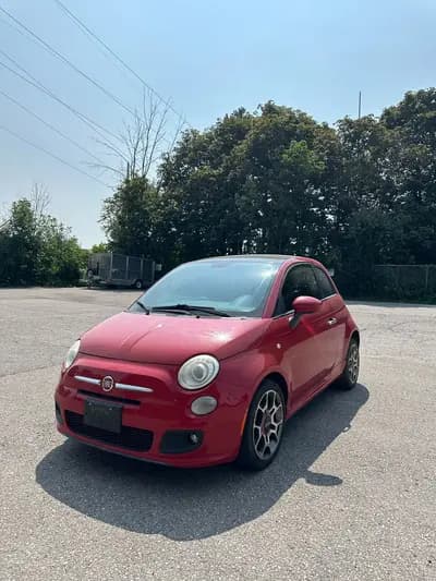2012 Fiat 500 sport in Red