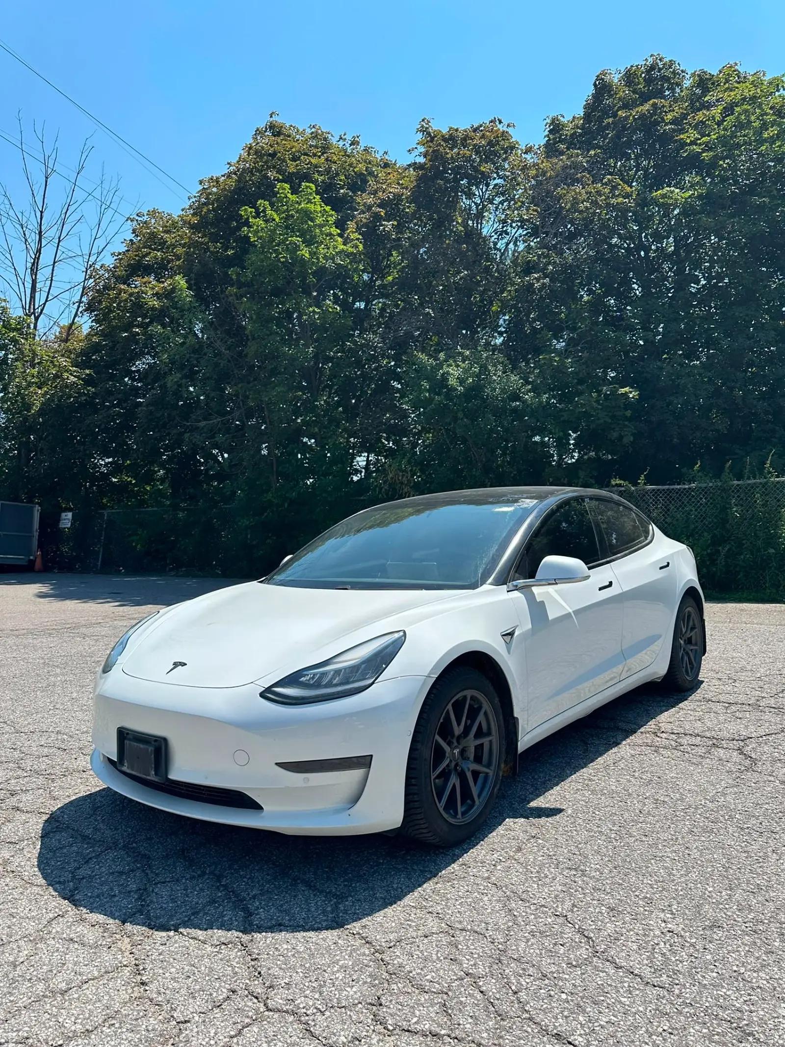 2020 Tesla Model 3 Standard Range Plus, front three quarter view